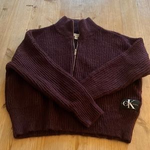 CK half zip sweater